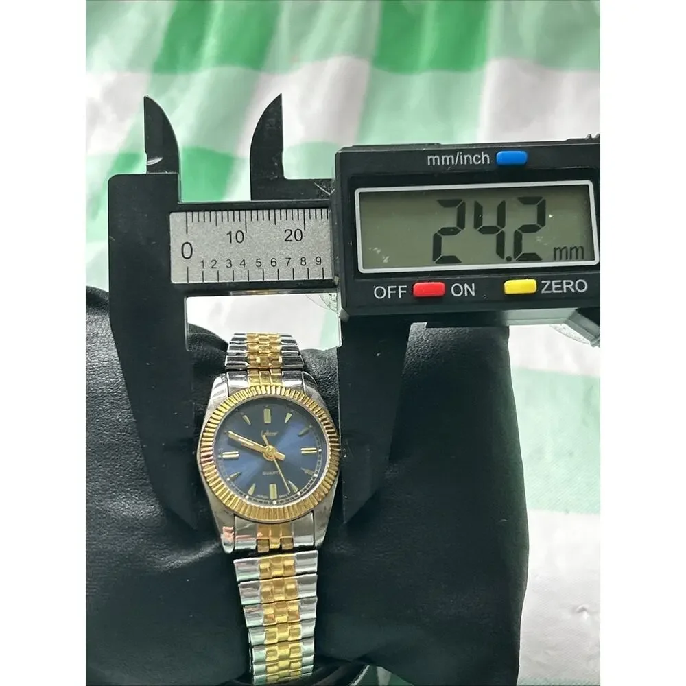 Collezio Two Tone Navy Blue Dial Women’s Quartz Watch